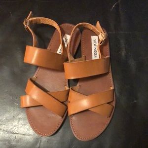 Steve Madden Brown Strappy Sandals